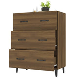 Brown oak sideboard 69.5x34x90 cm engineered wood