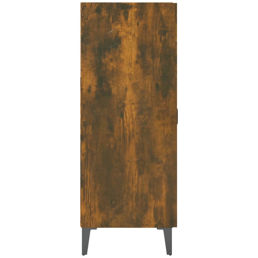 Buffet chêne fumé 69,5x34x90 cm bois d'ingénierie