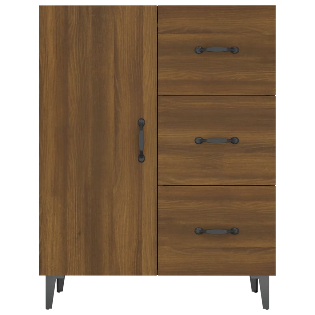 Brown oak sideboard 69.5x34x90 cm engineered wood