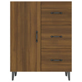 Brown oak sideboard 69.5x34x90 cm engineered wood