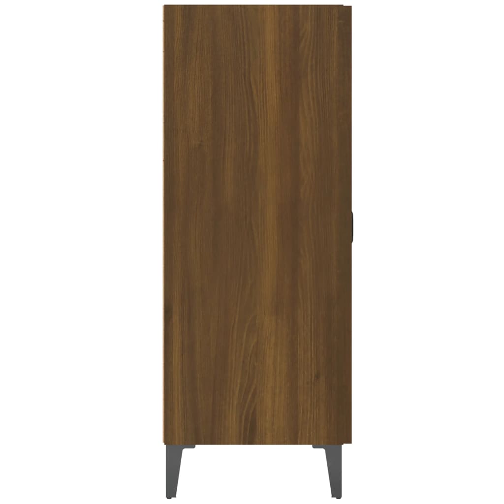 Brown oak sideboard 69.5x34x90 cm engineered wood