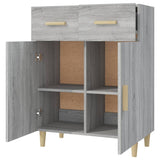 Buffet Sonoma gris 69,5x34x89 cm Bois d'ingénierie