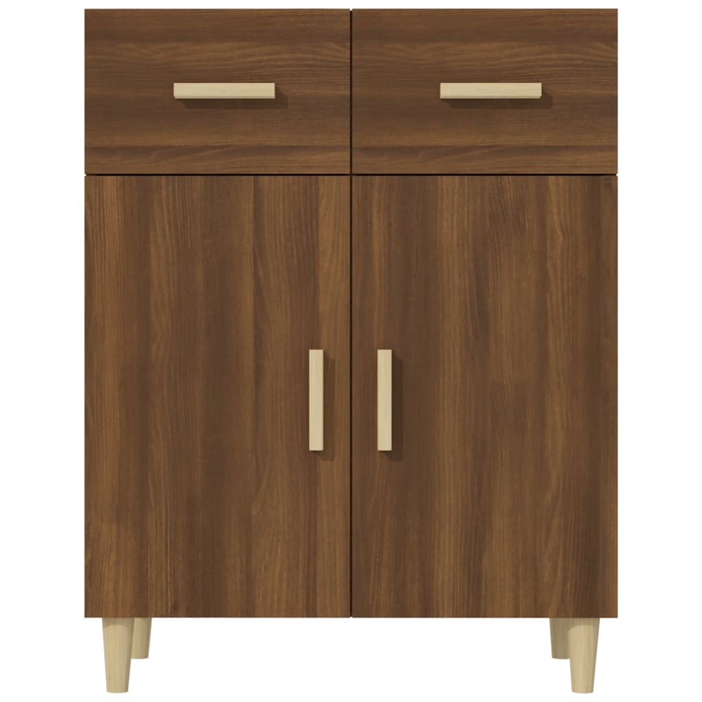 Buffet Chêne marron 69,5x34x89 cm Bois d'ingénierie