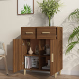 Buffet Chêne marron 69,5x34x89 cm Bois d'ingénierie