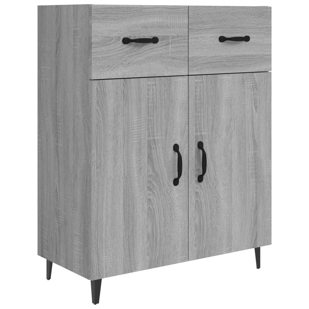 Buffet sonoma gris 69,5x34x90 cm bois d'ingénierie