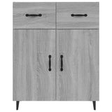 Buffet sonoma gris 69,5x34x90 cm bois d'ingénierie