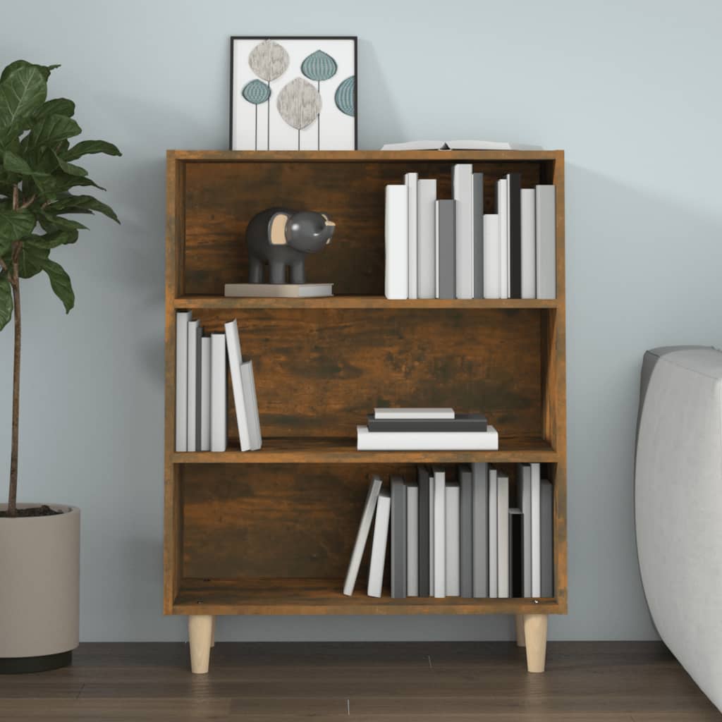 Sideboard Smoked Oak 69.5x32.5x90 cm Engineered wood