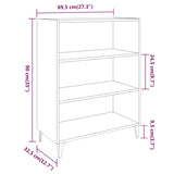 Sideboard Räuchereiche 69,5 x 32,5 x 90 cm Holzwerkstoff