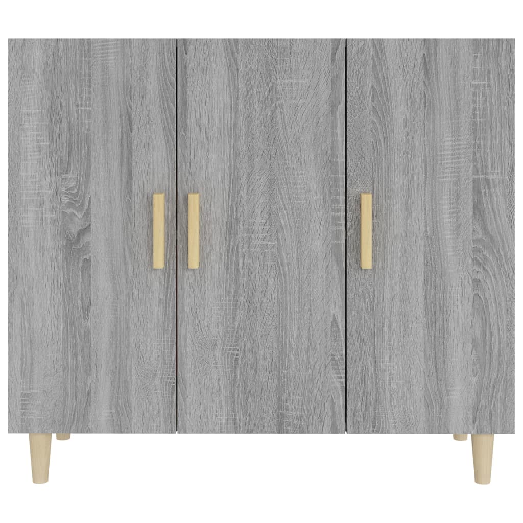 Buffet sonoma gris 90x34x80 cm bois d'ingénierie