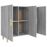 Buffet sonoma gris 90x34x80 cm bois d'ingénierie