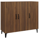 Buffet chêne marron 90x34x80 cm bois d'ingénierie