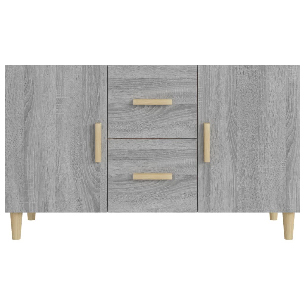 Buffet sonoma gris 100x36x60 cm bois d'ingénierie