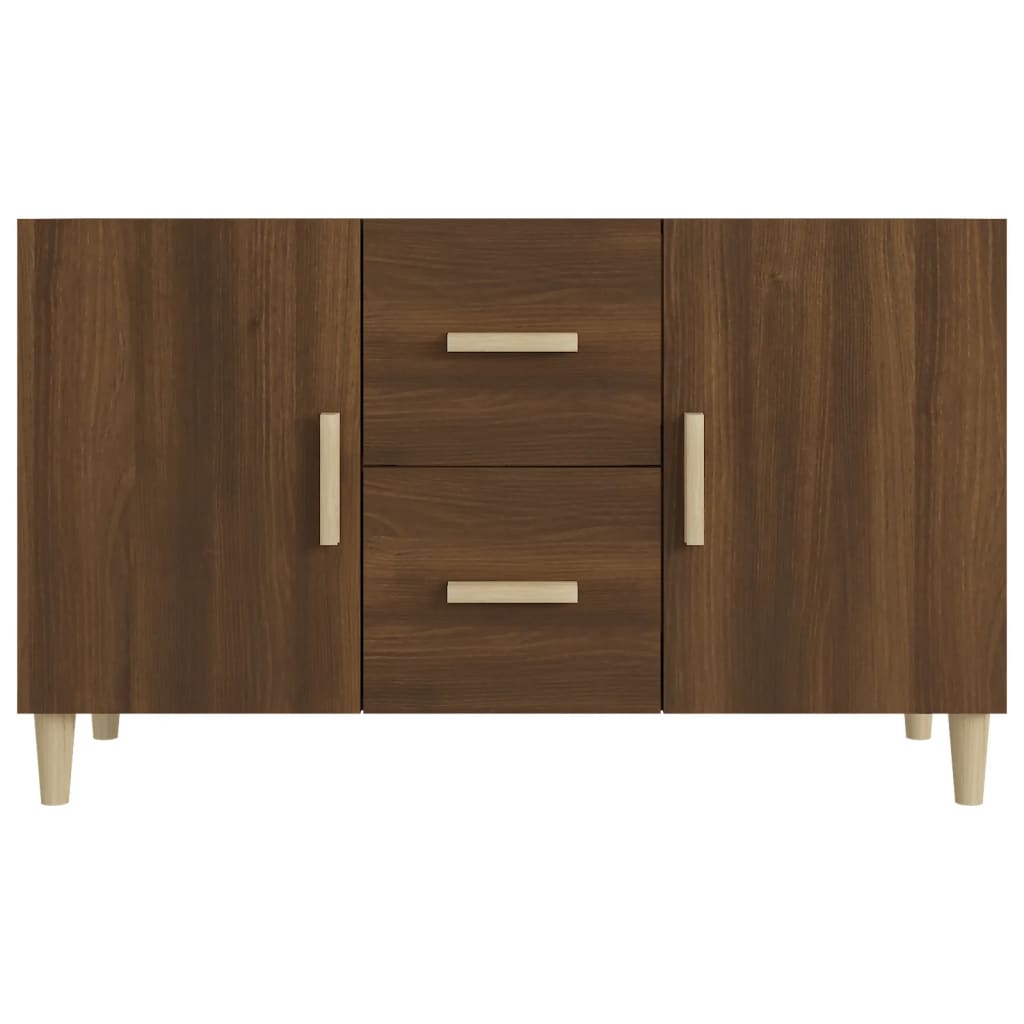 Buffet chêne marron 100x36x60 cm bois d'ingénierie