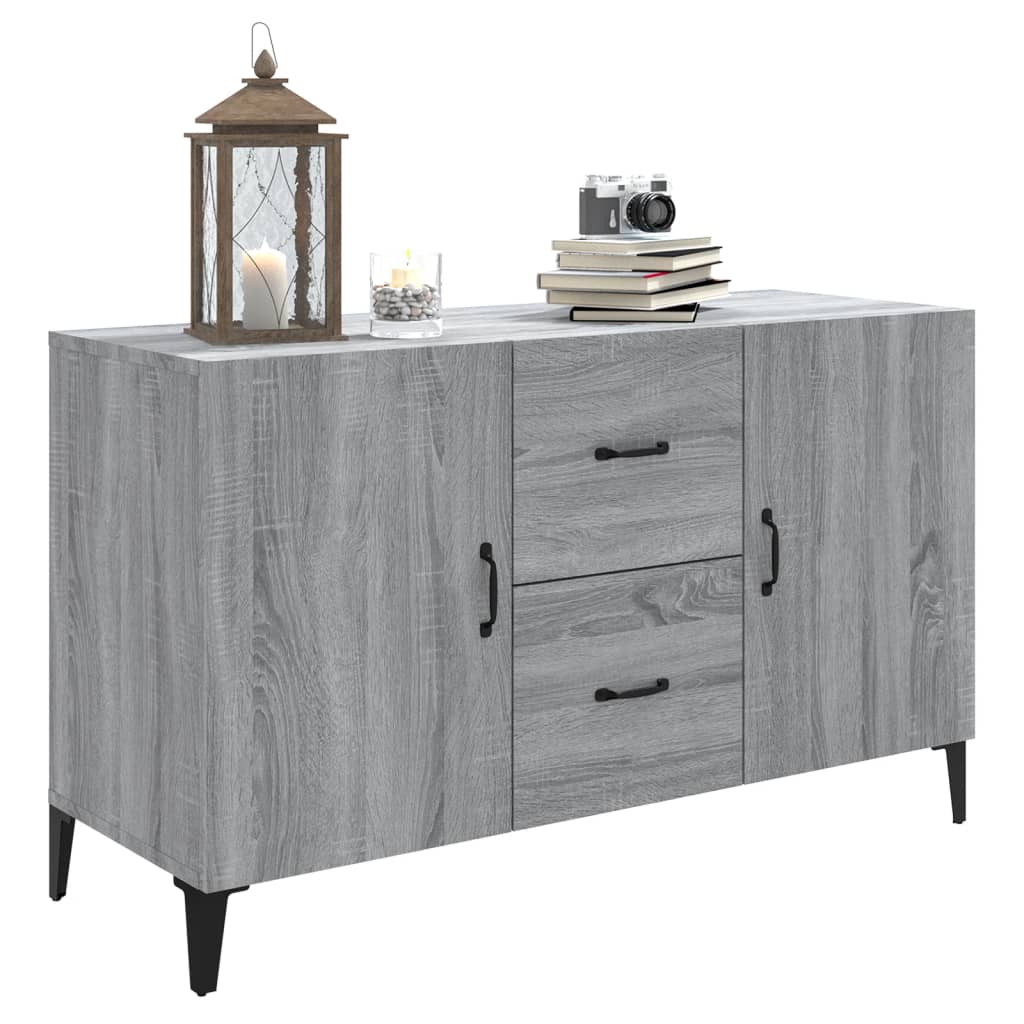 Buffet sonoma gris 100x36x60 cm bois d'ingénierie