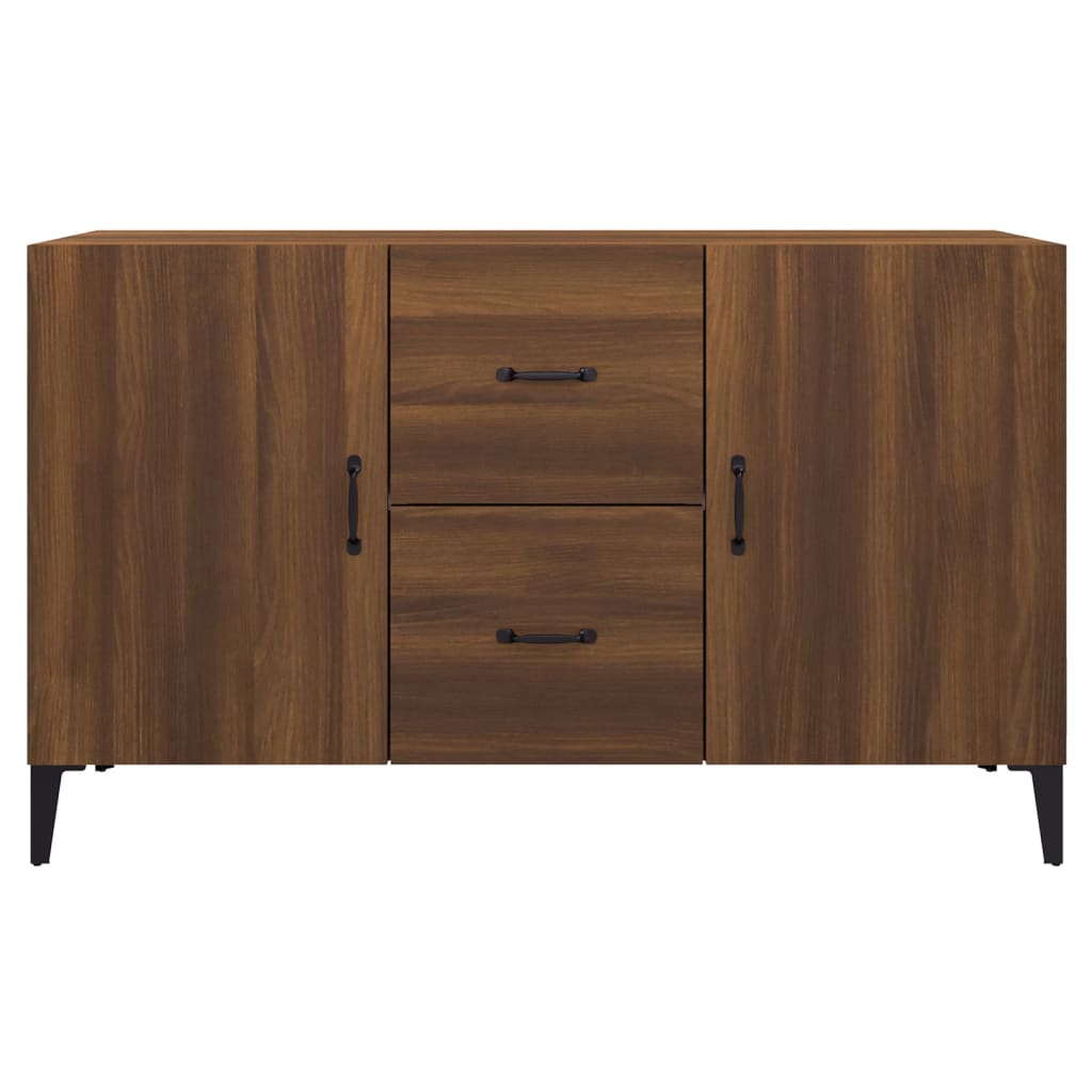 Brown oak sideboard 100x36x60 cm engineered wood