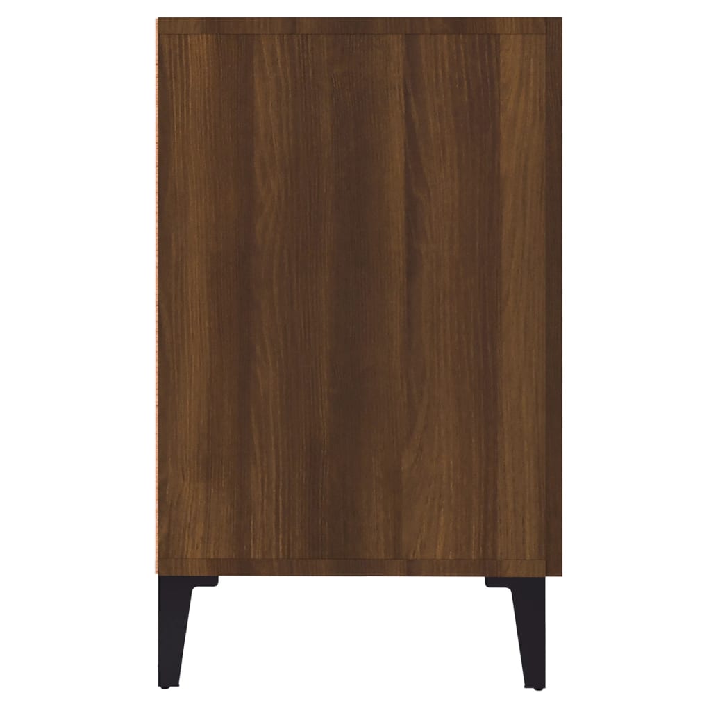 Brown oak sideboard 100x36x60 cm engineered wood