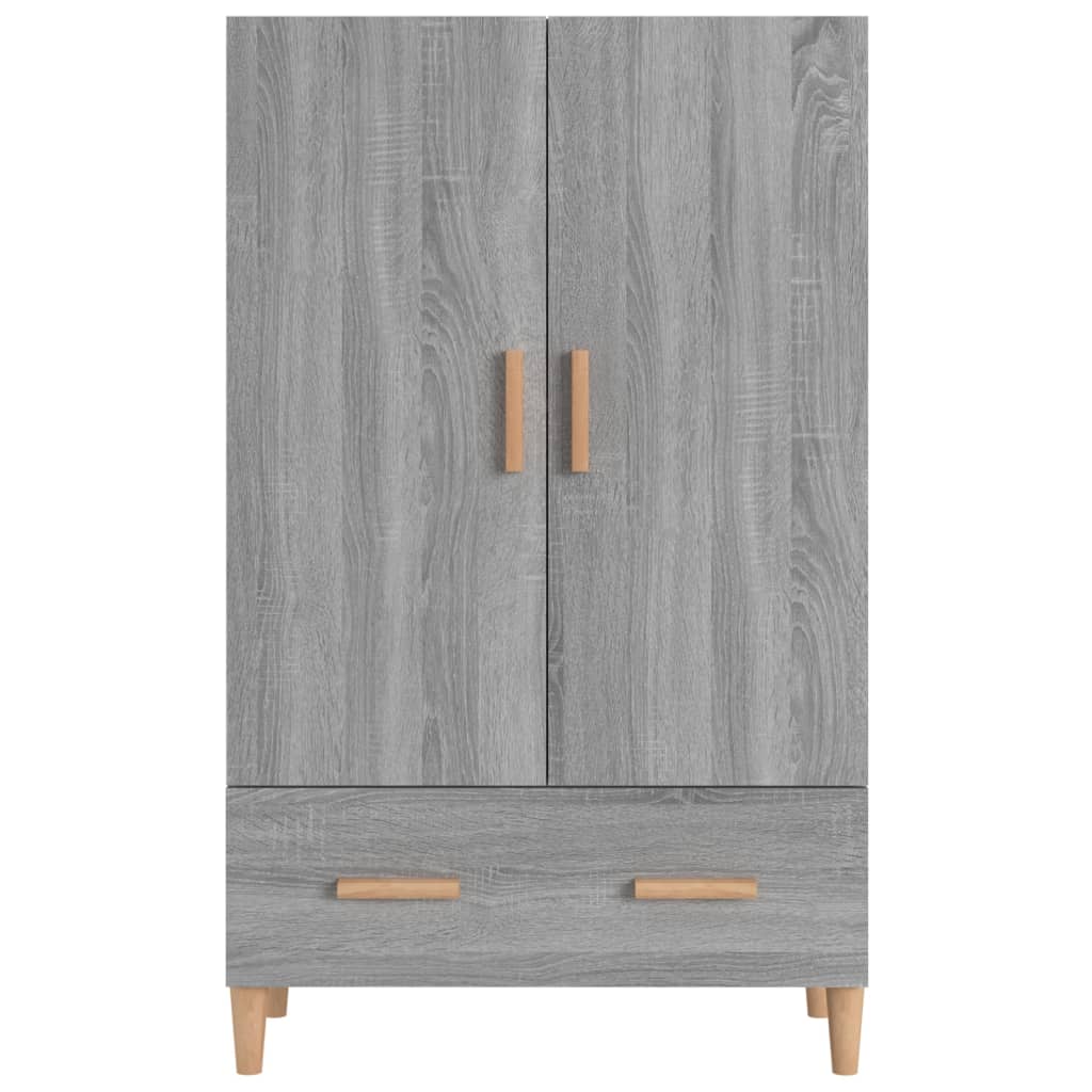 Sonoma graues Sideboard 70x31x115 cm Holzwerkstoff