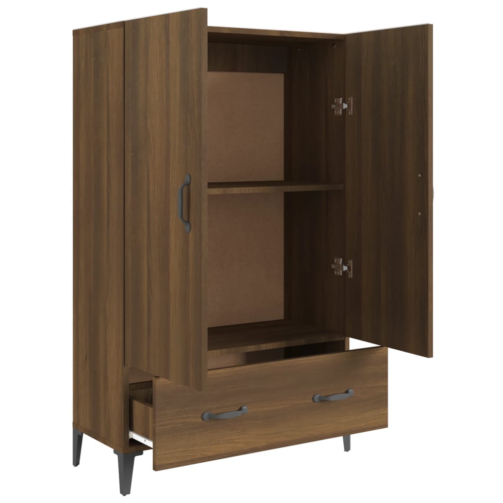 Buffet Chêne marron 70x31x115 cm Bois d'ingénierie