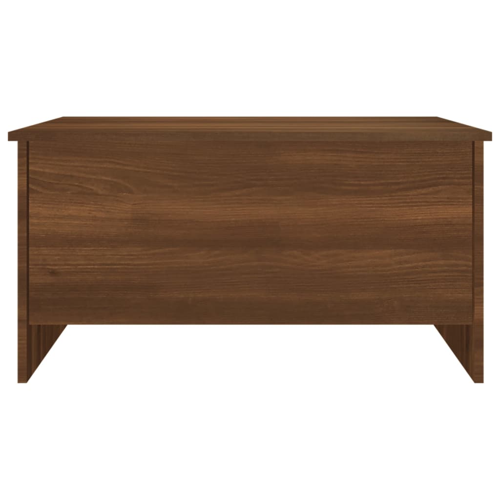 Table basse Chêne marron 80x55,5x41,5 cm Bois d'ingénierie