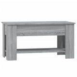 Table basse Sonoma gris 101x49x52 cm Bois d'ingénierie