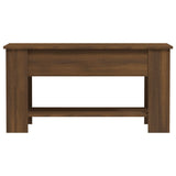 Coffee table Brown oak 101x49x52 cm Engineered wood