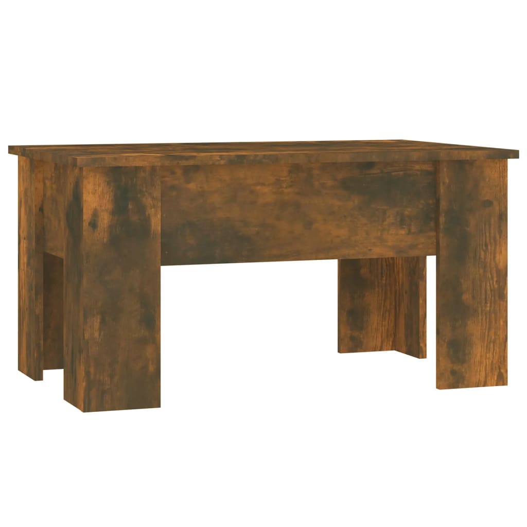 Table basse Chêne fumé 79x49x41 cm Bois d'ingénierie