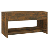 Table basse Chêne fumé 102x50x52,5 cm Bois d'ingénierie