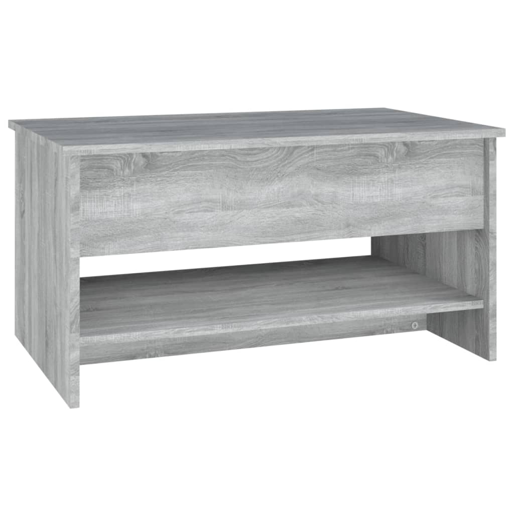 Table basse Sonoma gris 80x50x40 cm Bois d'ingénierie