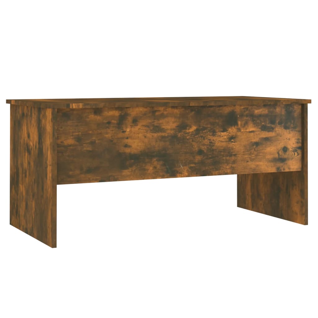 Table basse Chêne fumé 102x50,5x46,5 cm Bois d'ingénierie