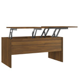 Couchtisch Braune Eiche 102x50,5x46,5 cm Holzwerkstoff