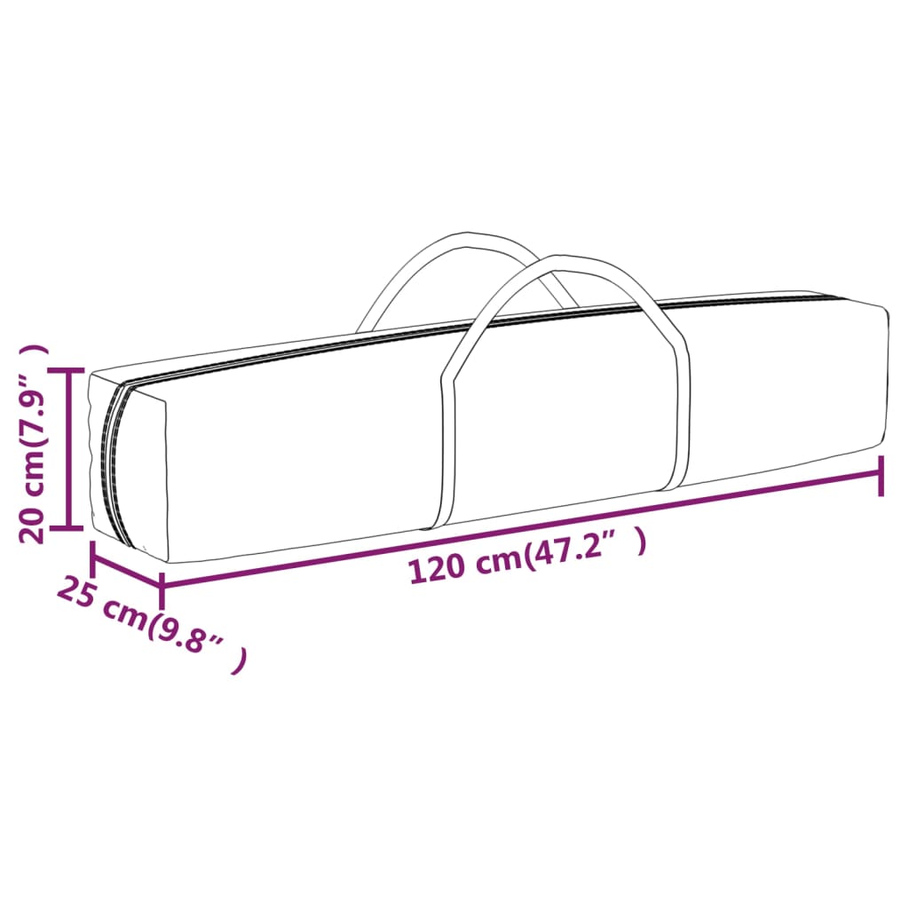 Tente de réception pliable Bleu 2x2 m