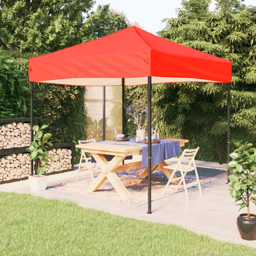 Tente de réception pliable Rouge 2x2 m