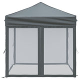 Folding reception tent with walls Anthracite 2x2 m