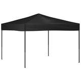 Tente de réception pliable Noir 3x3 m