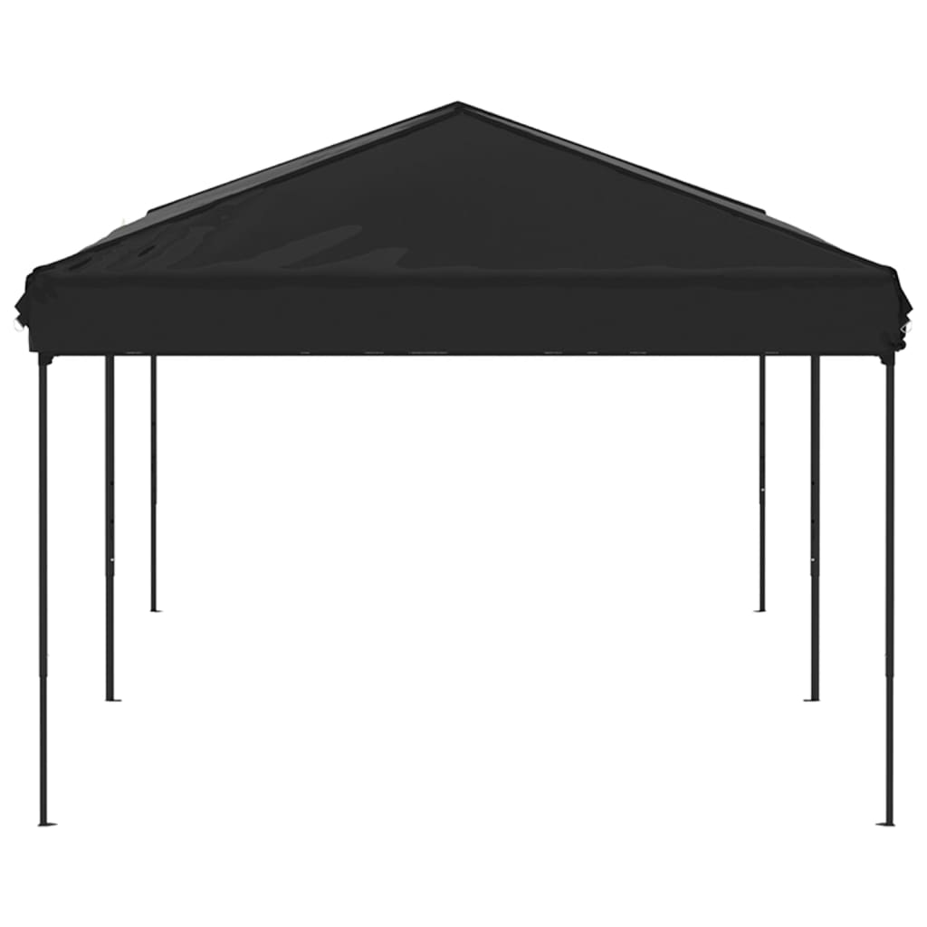 Tente de réception pliable Noir 3x6 m