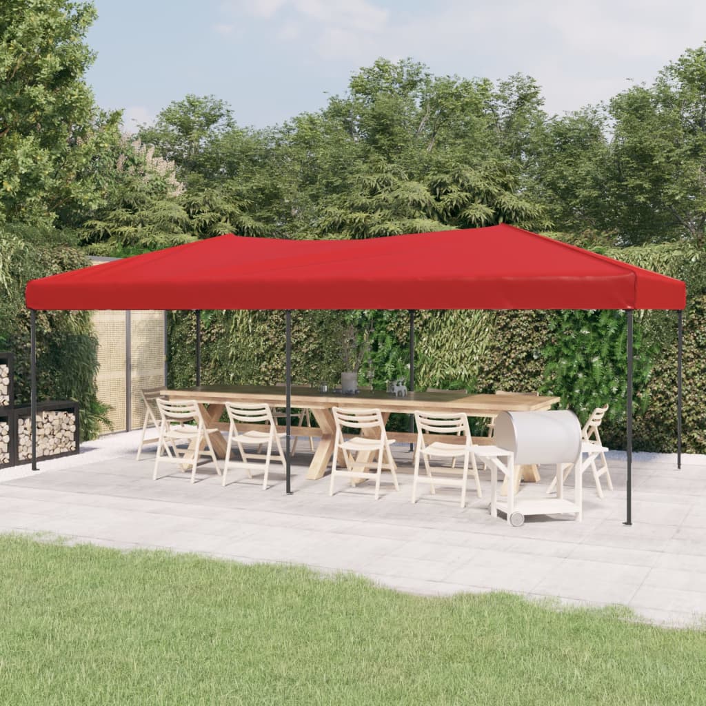 Tente de réception pliable Rouge 3x6 m