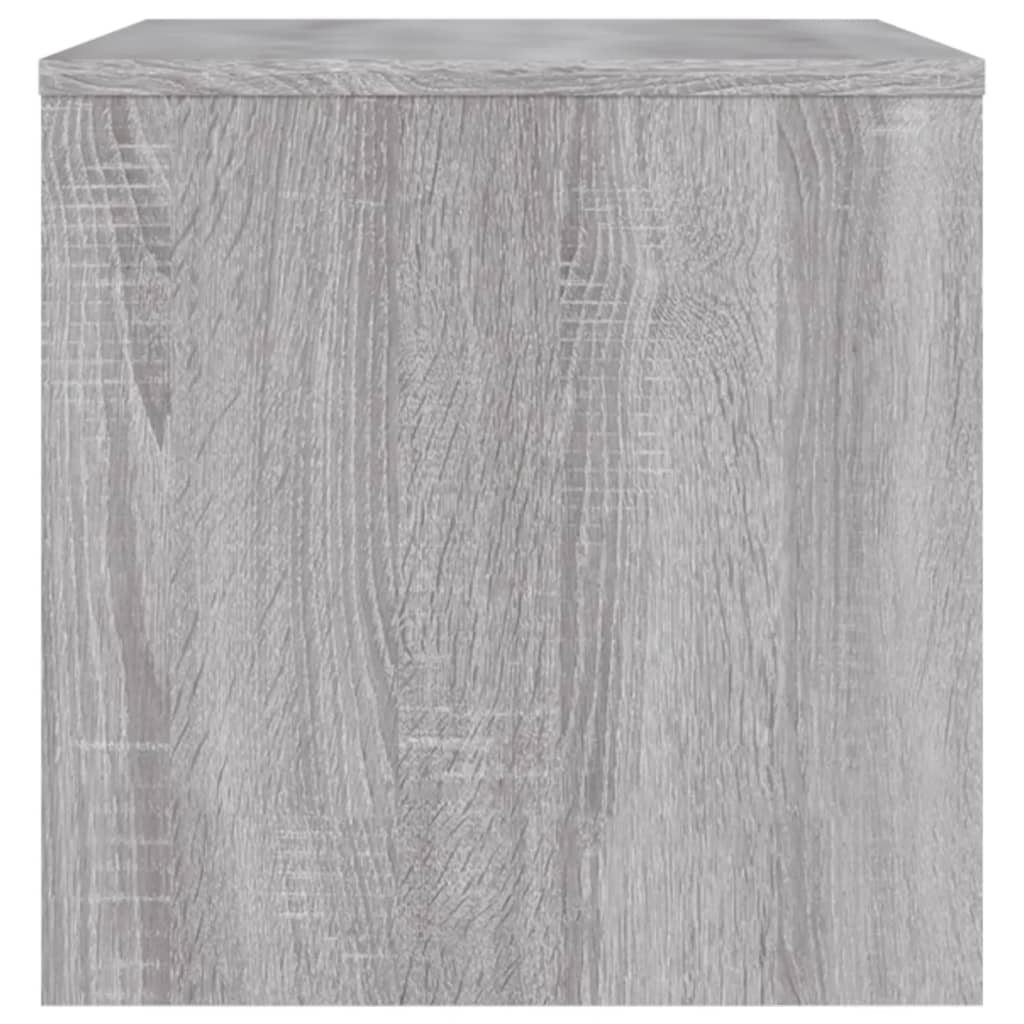 Meuble TV sonoma gris 80x40x40 cm bois d'ingénierie