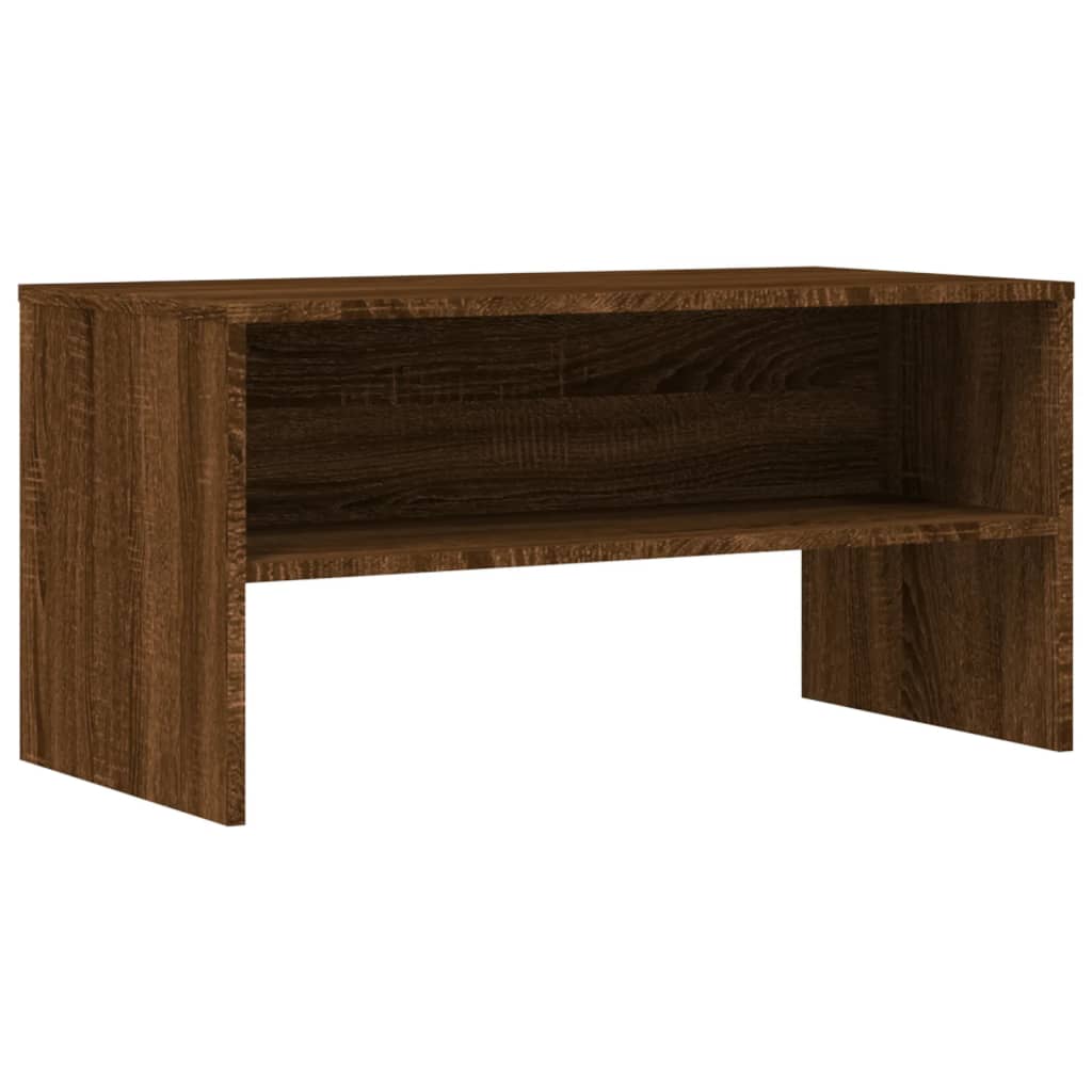 TV cabinet brown oak 80x40x40 cm engineered wood