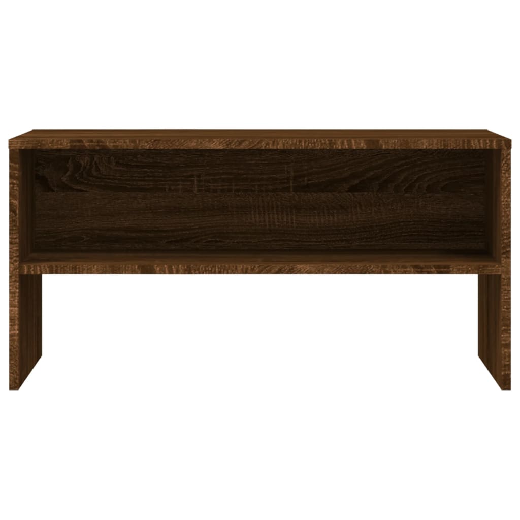 Meuble TV chêne marron 80x40x40 cm bois d'ingénierie