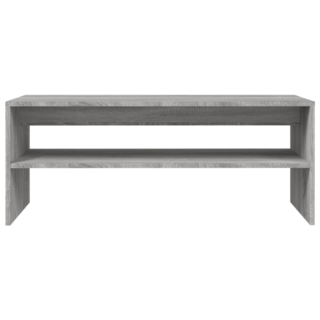 Table basse Sonoma gris 100x40x40 cm Bois d'ingénierie