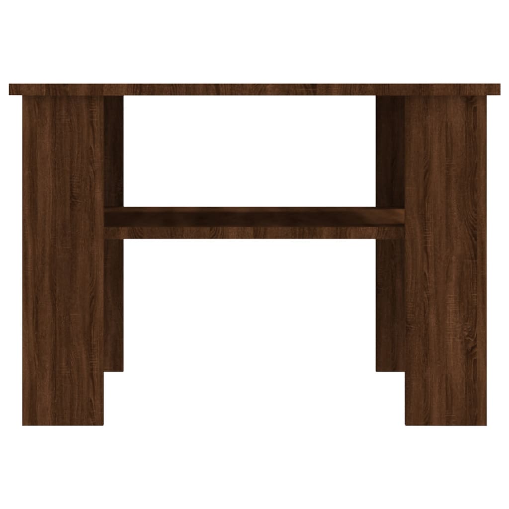 Coffee table Brown oak 60x60x42 cm Engineered wood