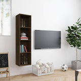 Bibliothèque/Meuble TV Chêne marron 143x30x36cm Bois ingénierie