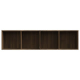 Bibliothèque/Meuble TV Chêne marron 143x30x36cm Bois ingénierie