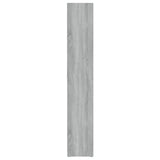 Armoires à CD 2 pcs Sonoma gris 21x16x93,5 cm Bois d'ingénierie