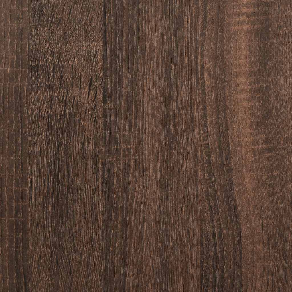 Armoires à CD 2 pcs Chêne marron 21x16x93,5cm Bois d'ingénierie