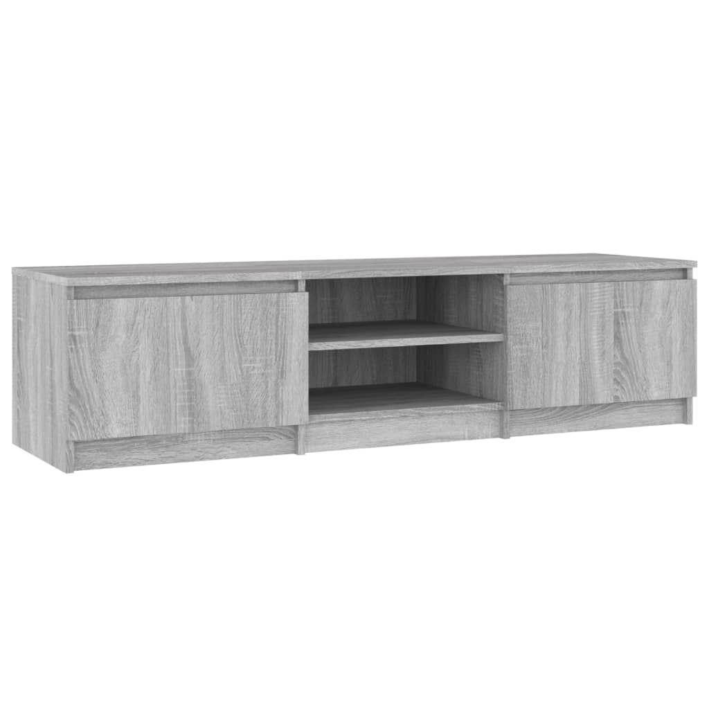 Meuble TV Sonoma gris 140x40x35,5 cm Bois d'ingénierie