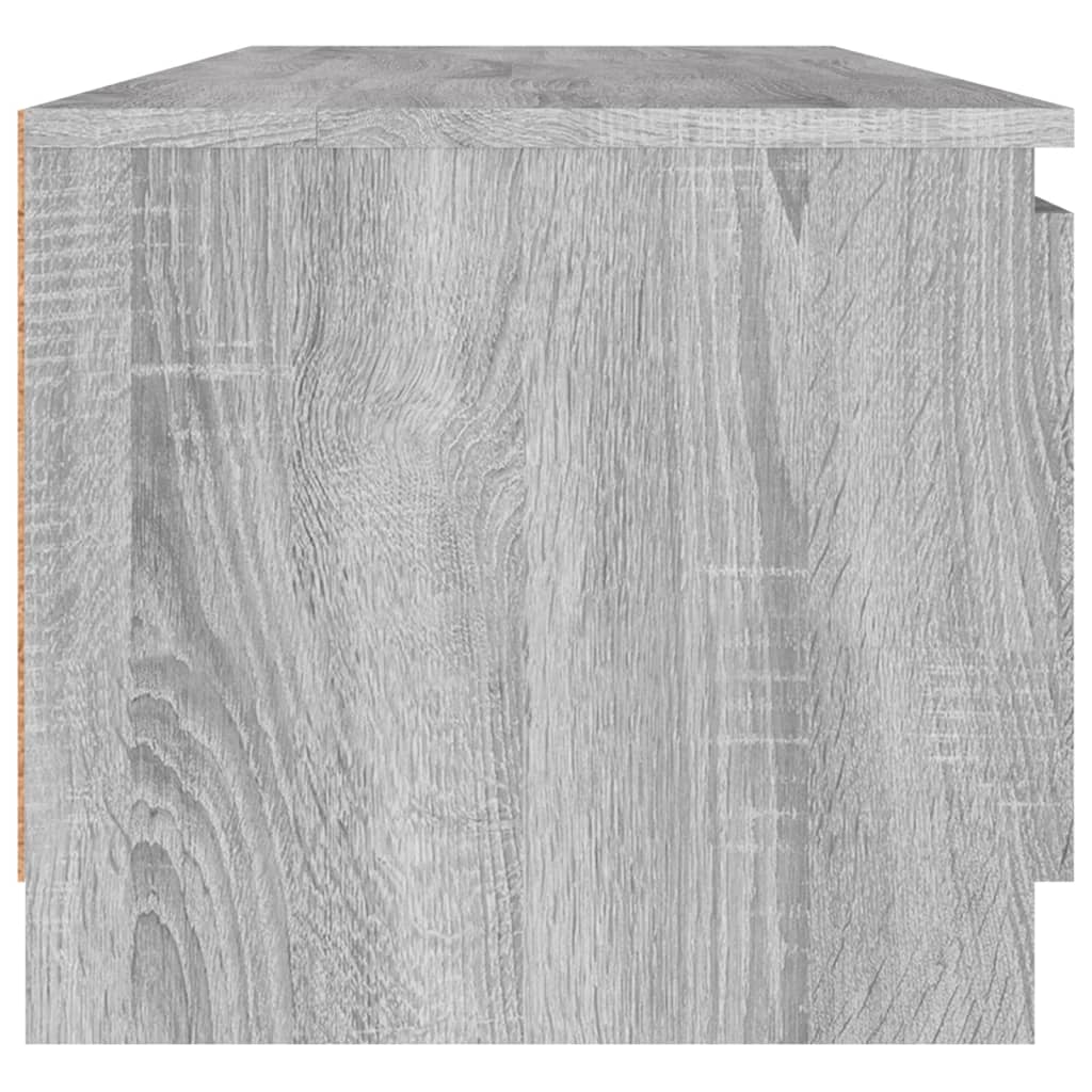 Meuble TV Sonoma gris 140x40x35,5 cm Bois d'ingénierie