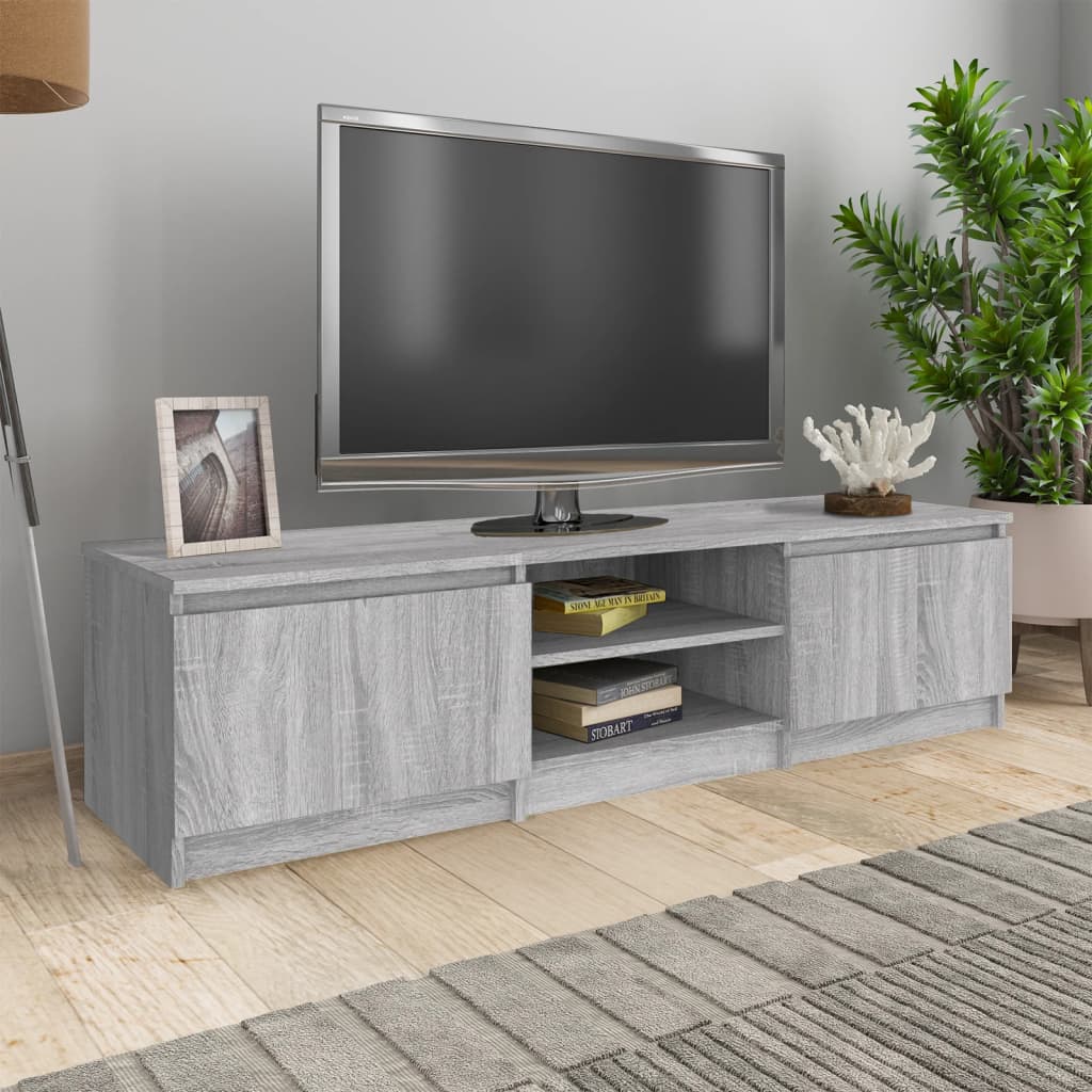 Sonoma TV cabinet gray 140x40x35.5 cm Engineered wood