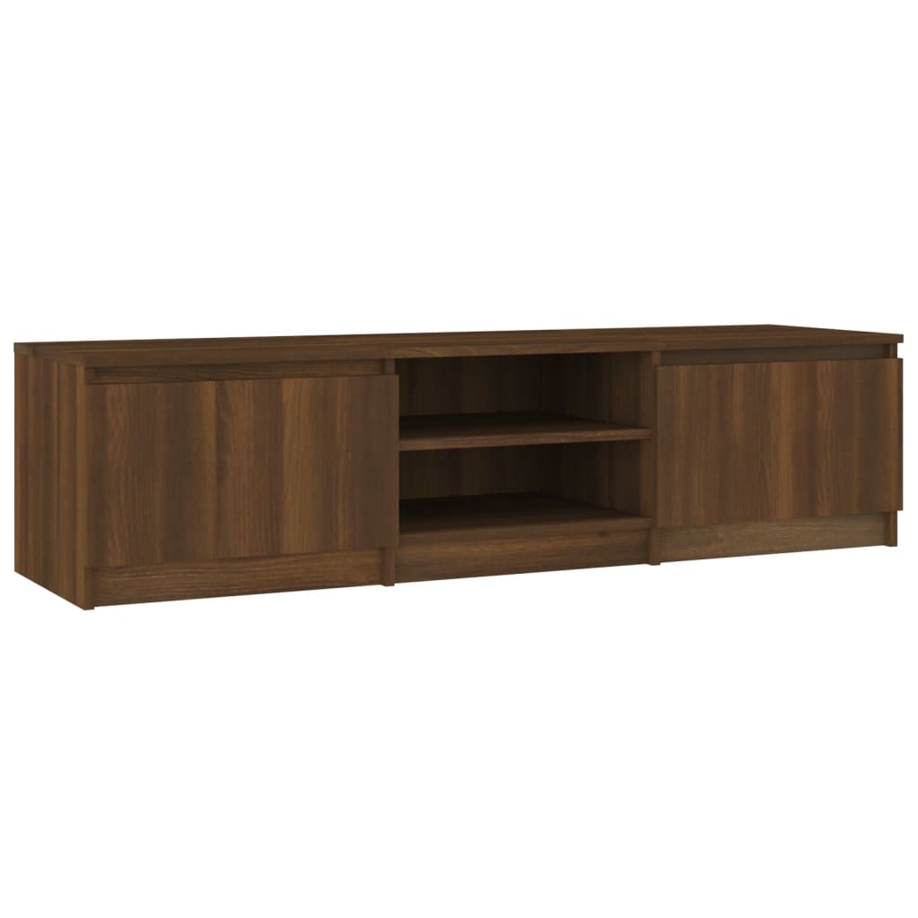 Meuble TV Chêne marron 140x40x35,5 cm Bois d'ingénierie