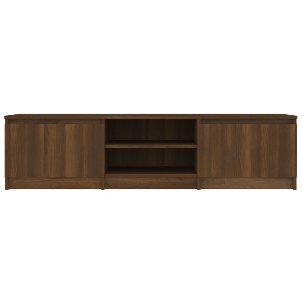 Meuble TV Chêne marron 140x40x35,5 cm Bois d'ingénierie